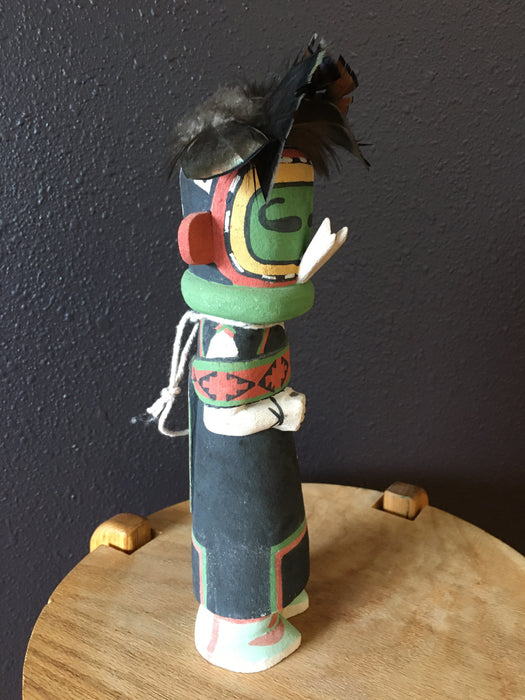Kwasaytaqa Kokopelli (Man in a Dress) Kachina Doll, by Ferris 'Spike" Satala, Hopi