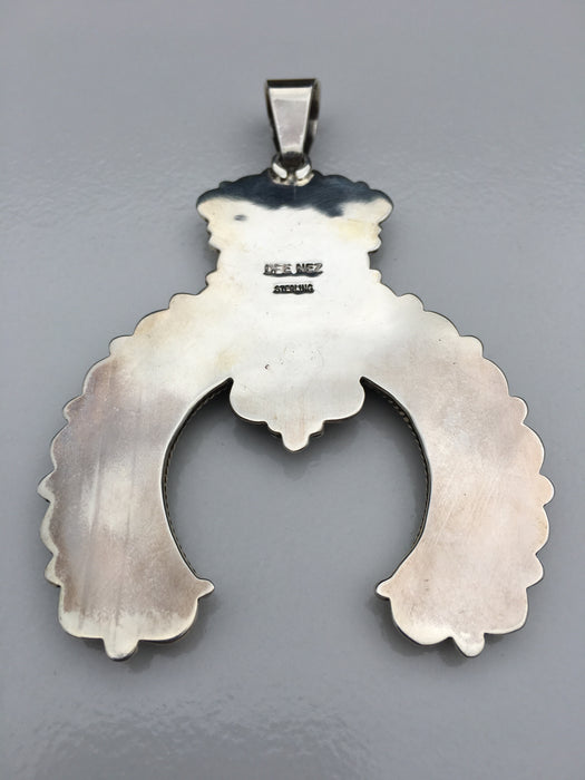 Turquoise, Navajo Naja Pendant