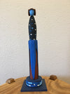 Blue Corn Maiden Zuni Sculpture, by Gregg Lasiloo, at Raven Makes Gallery, Sisters, Oregon