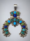 Turquoise, Navajo Naja Pendant