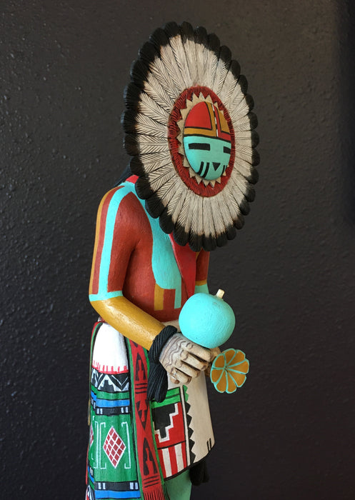 Sunface Kachina, Wilmer Kaye, at Raven Makes Gallery