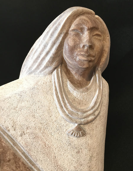 Cliff Fragua Sculpture, Jemez Artist Cliff Fragua at Raven Makes Native American Art Gallery