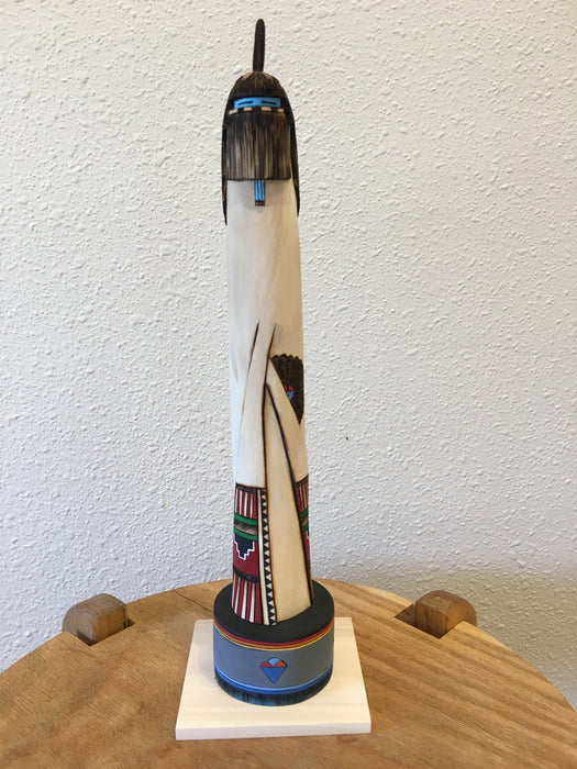 Rain Dancer Zuni Sculpture, by Gregg Lasiloo, at Raven Makes Gallery