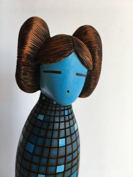 Blue Corn Maiden, Zuni Carving, Zuni Kachina
