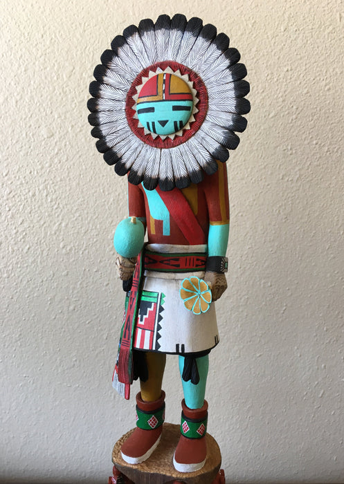 Sun Face (Tawa) Kachina w/ Mudheads, by Wilmer Kaye