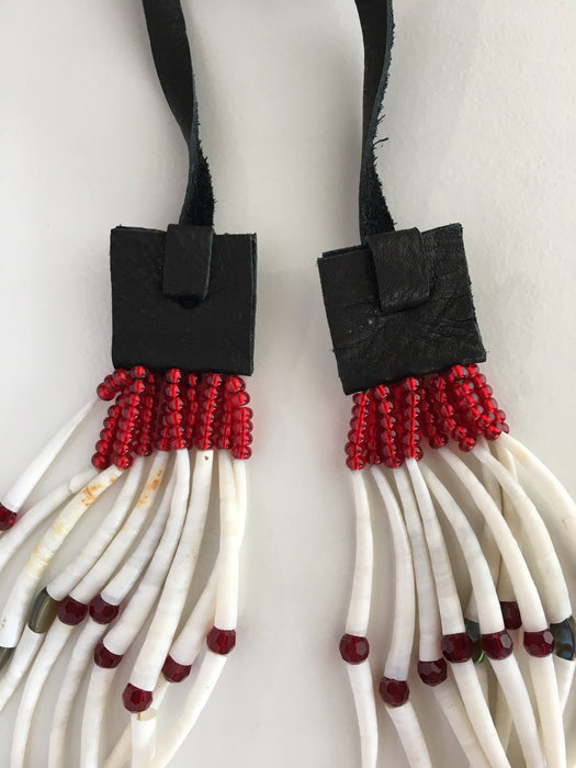 Dentalium and Abalone Choker Necklace, by Leah Mata
