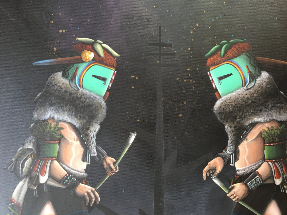 Guardian Kachinas, by Elroy Natachu, Jr.