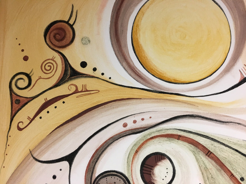 The Universe, Hopi Painting, by Donna Humetewa Kaye (Pesavensi)