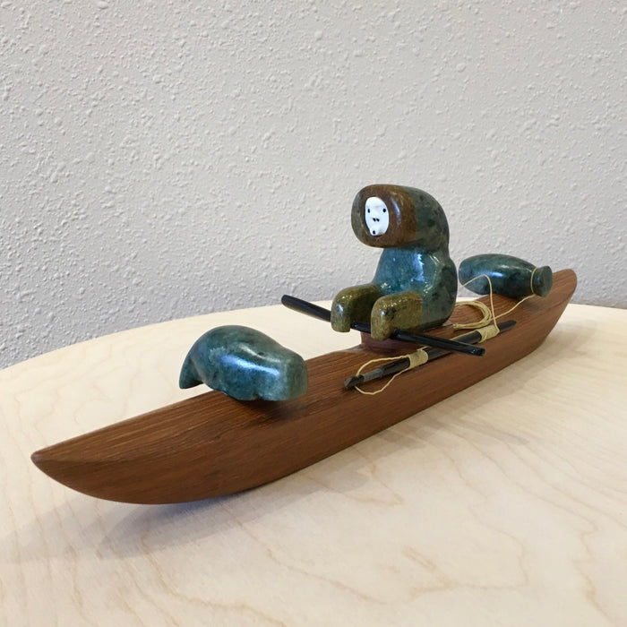Kayaker, Indigenous Arctic art, Alaska