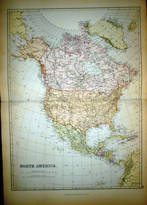 The Creation of the Nations, 1882 Map of North America, by Terrance Guardipee, Blackfeet