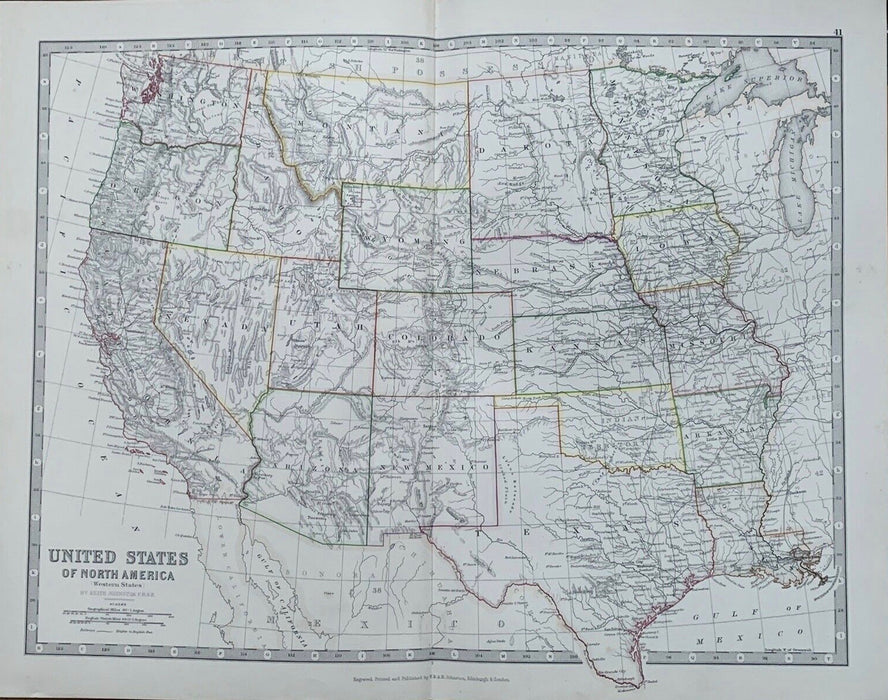 Indigenous People, 1880 Western States Map, by Douglas Yazzie