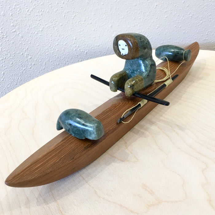 Inupiat Kayaker, by Lenwood Saccheus