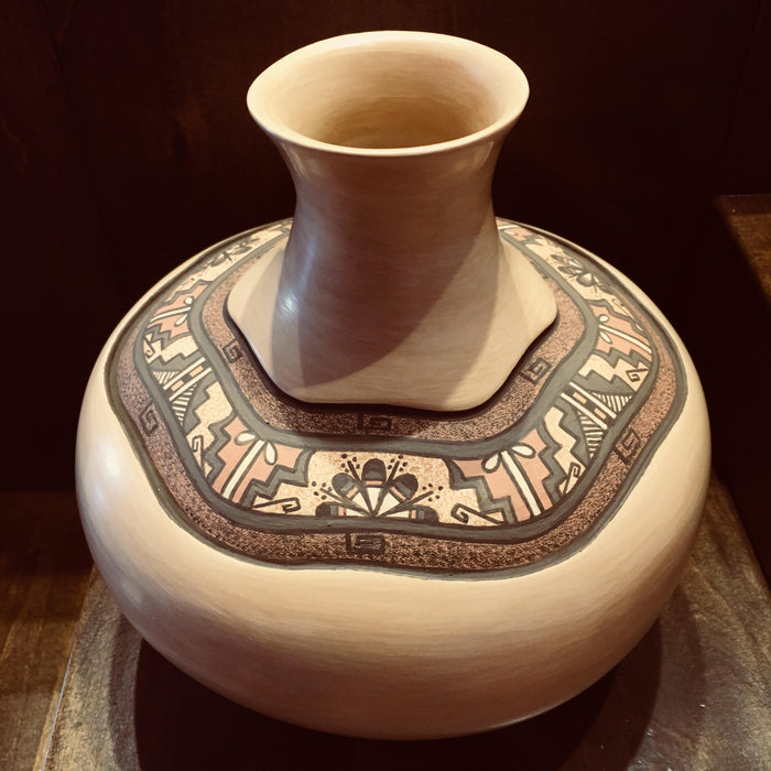 Jemez Polychrome Pottery Vase, by BJ Fragua