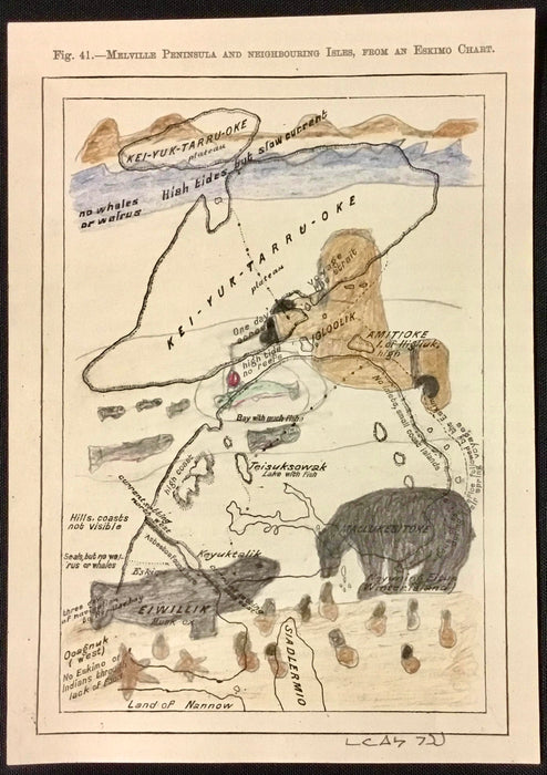 Animals, 1885 Map, by Malaiya Pootoogook